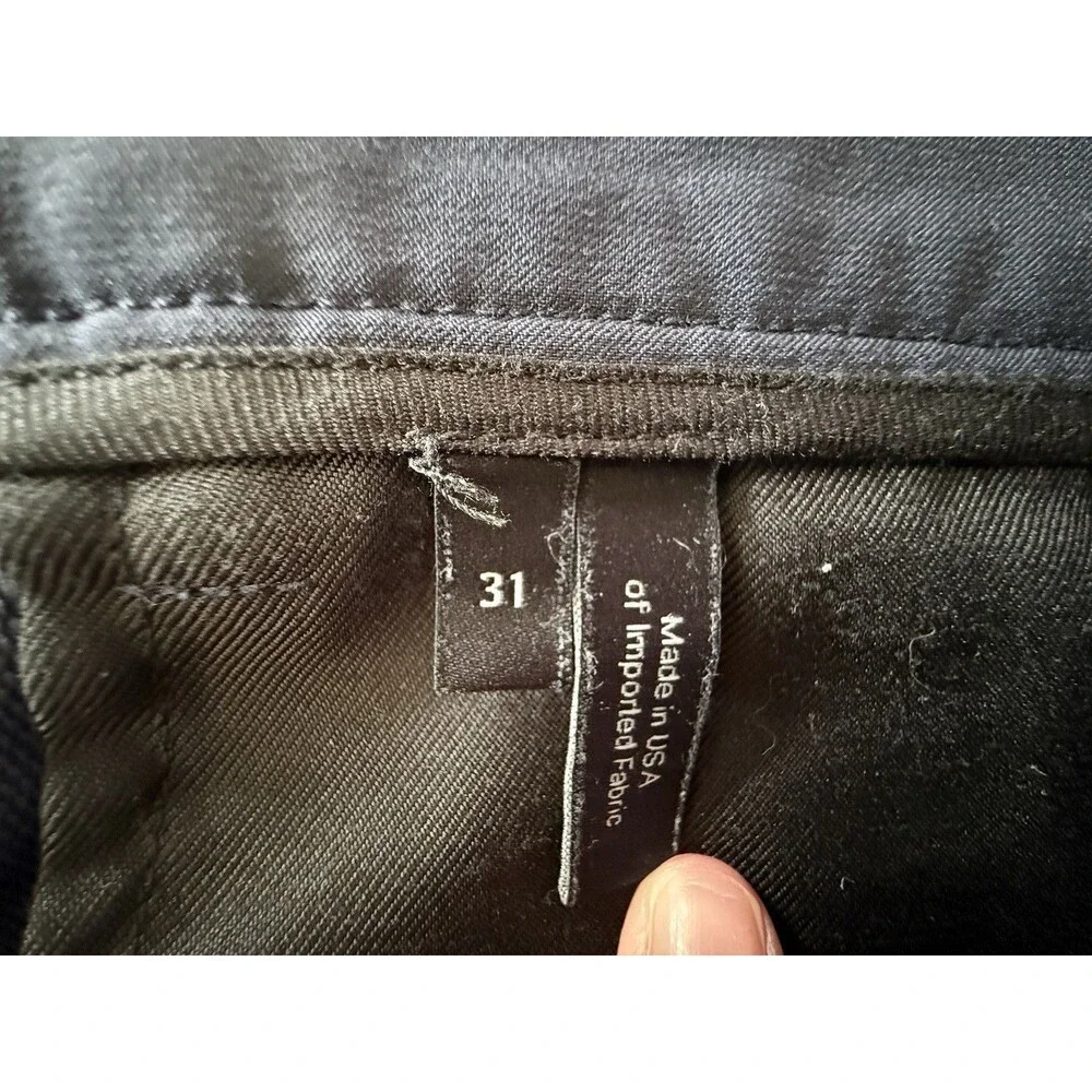Theory Zaine SW Neoteric Navy Blue Slim Fit Chino Pants Water Repellent Mens 31